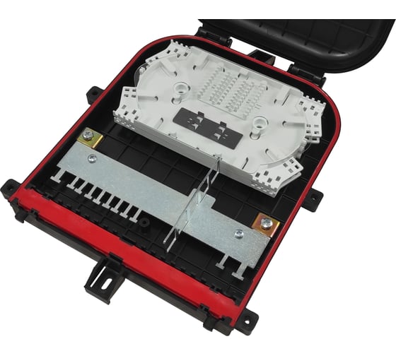 Оптическая кросс-муфта ООО Лентамет ОКМ-3023-10SC-82-М(п)-54К/2PLC8 (черная) винты с пласт. головкой 16595