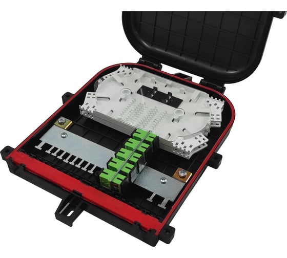 Оптическая кросс-муфта ООО Лентамет ОКМ-3023-10SC-82-М(п)-54К/2PLC8 (черная) винты с пласт. головкой 16595