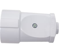 Штепсельное гнездо EKF без заземления, белое, 10А, 250В ASG10-10