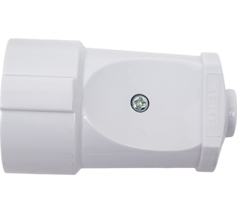 Штепсельное гнездо EKF без заземления, белое, 10А, 250В ASG10-10