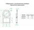 Держатель маркировки Greenel (100шт) D22мм, окно 20х25мм, черный GE60041 6