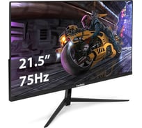 Монитор безрамочный ExeGate 21.5" ProSmart EV2207 VA LED Grade A+, FHD, 1920x1080 75Гц, 16:9, 250cd/m2, 3000:1, 178/178, 5ms, D-Sub, HDMI, Flicker-free, ка 294426