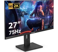 Монитор безрамочный ExeGate с аудио 27" SmartView ES2707TA IPS LED Grade A+, 2K, 2560x1440 75Гц WQHD , 16:9, 250cd/m2, 1000:1, 178/178, 1ms, Speakers, HDMI 296976