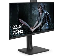 Монитор ExeGate со встроенной веб-камерой и аудио 23.8" SuperView EV2407TA IPS LED Grade A+, FHD, 1920x1080 75Гц, 16:9, 250cd/m2, 1000:1, 178/178, 5ms, Spe 297247