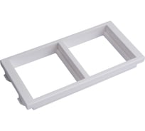 Вертикальный адаптер Simon на 2 модуля K45, S-модуль, белый S62-9