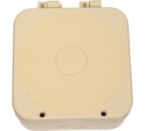 Коробка монтажная распределительная двухкомпонентная для видеокамер Рувинил ТУСО 133x120x60 мм HF IP68 бежевая 67080БЖ