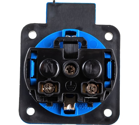 Панельная розетка IEK MAGNUM SCHUKO РП11-3, IP44, синий PSN71-016-3-2-44-K07