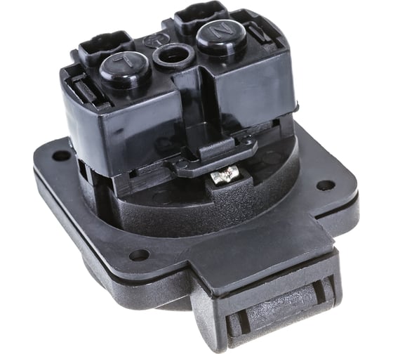 Панельная розетка IEK MAGNUM SCHUKO РП14-3, IP54, черный PSN71-016-3-2-54-K02