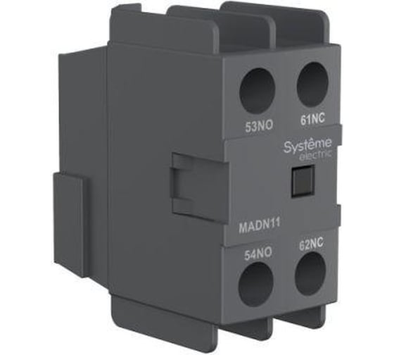 Блок контактный дополнительный Systeme Electric MC1D 1НО+1НЗ фронт. монтаж. SE MADN11