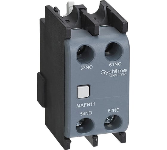 Блок контактный дополнительный Systeme Electric MC1G/E 1НО+1НЗ фронт. монтаж. SE MAFN11