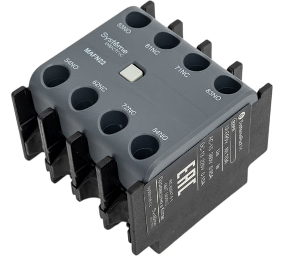 Блок контактный дополнительный Systeme Electric MC1G/E 2НО+2НЗ фронт. монтаж. SE MAFN22