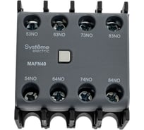Блок контактный дополнительный Systeme Electric MC1G/E 4НО фронт. монтаж. SE MAFN40