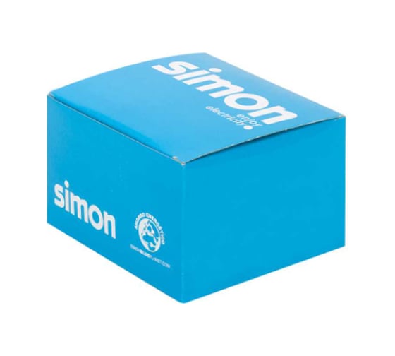 Универсальный адаптер Simon на 1 RJ45 коннектор, К45, с защитными шторками, графит K76-14