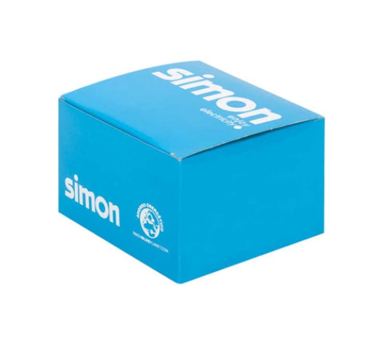 Универсальный адаптер Simon на 1 RJ45 коннектор, К45, с защитными шторками, алюминий K76-8