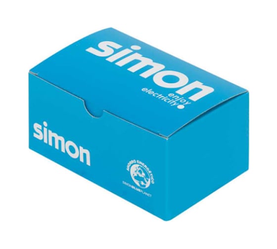 Адаптер Simon с штыревым разъёмом С14, папа IEC320, К45, графит K305A-14
