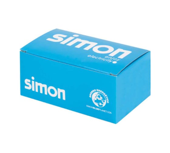 Адаптер Simon на 2хRJ45 коннектора, S-модуль, с защитными шторками, алюминий S76B-8