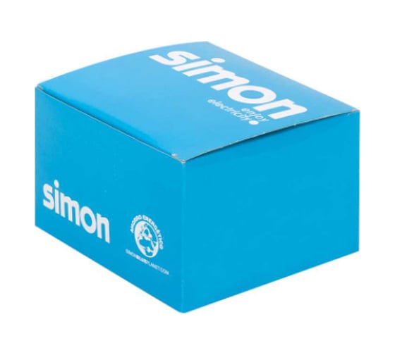 Адаптер Simon на 2хRJ45 коннектора, К45, с защитными шторками, белый KB76-9