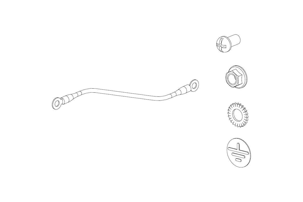 Комплект проводов заземления со штекерами к шкафам сетевым металлическим