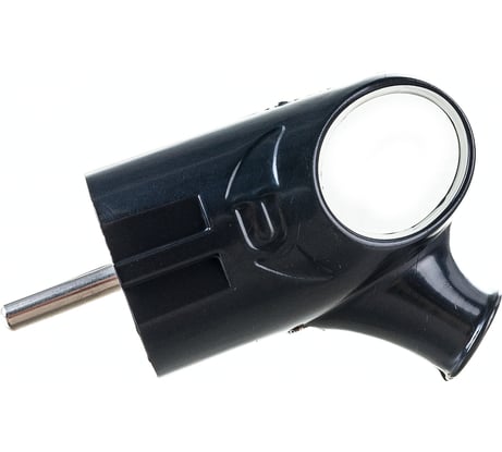 Вилка с кольцом Smartbuy с заземлением черная 16А 250В SBE-16-P03-b