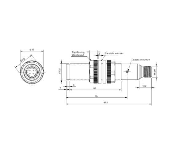 Датчик ультразвуковой AKUSENSE MC18-90P 07-00044210