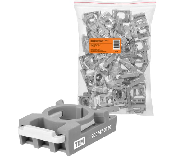 Монтажная колодка на 3 блока TDM ELECTRIC MCBH-00 d22мм (упак. 50 шт.) TDM SQ0747-0150