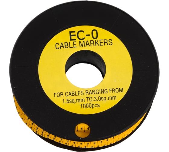 Маркер кабельный APEX 1,5 мм2 "1" (1000 шт.) (ЕС-0) ES31011 1