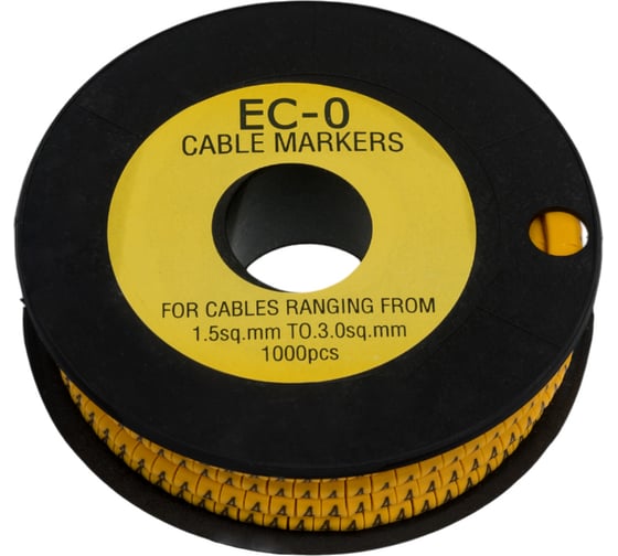 Маркер кабельный APEX 1,5 мм2 "4" (1000 шт.) (ЕС-0) ES31014 1