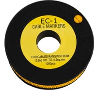 Маркер кабельный APEX 2,5 мм2 "6" (1000 шт.) (ЕС-1) ES31031