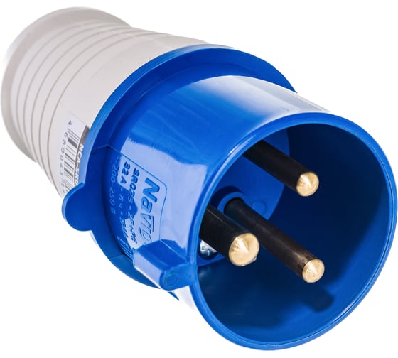 Вилка Navigator 14 287 NCA-SR023-32-220 переносная 32А 2P+PE IP44 14287