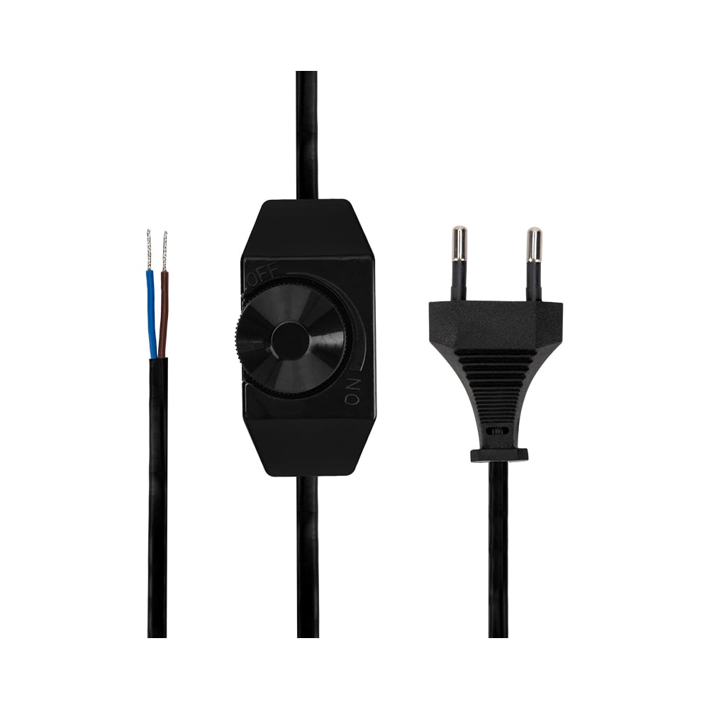 Сетевой шнур REXANT с диммером, 2х0,75 кв.мм 2 м 11-1137 - выгодная ...