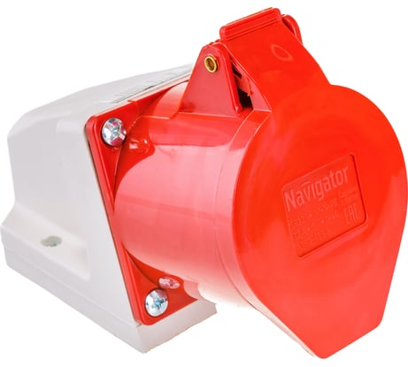 Розетка Navigator 14 299 NCA-SR125-32-380 стационарная наружная 32А 3P+N+PE IP44 14299