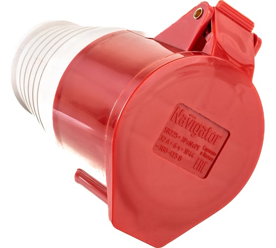 Розетка Navigator 14 308 NCA-SR225-32-380 переносная 32А 3P+N+PE IP44 14308