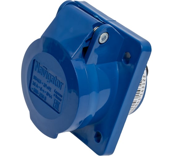 Розетка Navigator 14 312 NCA-SR413-16-220 стационарная скрытая 16А 2P+PE IP44 14312