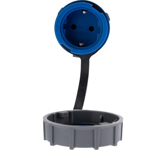 Кабельная переносная влагозащищенная розетка REXANT 16 А, 2Р+РЕ, IP68 111-121