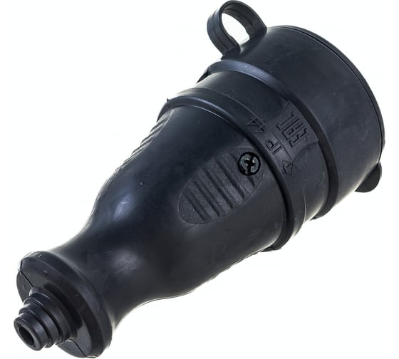 Каучуковая переносная розетка с защитной крышкой EKF, 230В 2P+PE 16A IP44 PRO RPS-012-16-230-44-r
