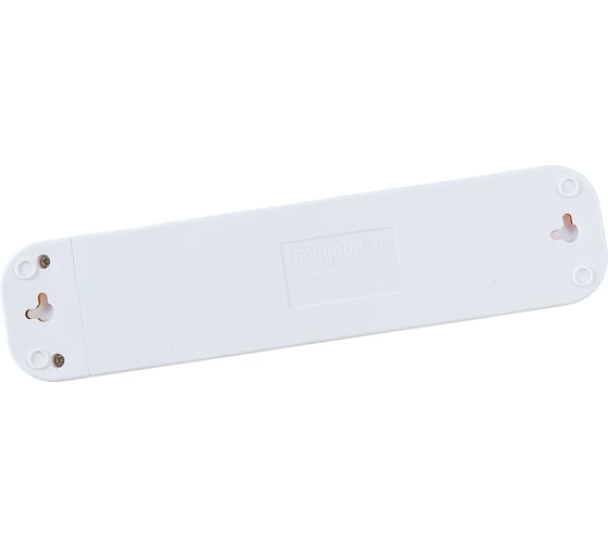 Колодка Navigator 61 589 NCA-BL01-05-X-WH 5 гнезд, без заземления, АБС пластик 61589