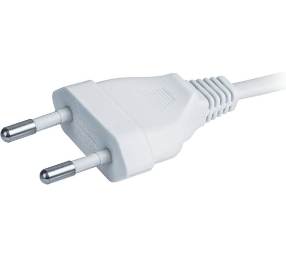 Шнур Navigator 61 602 NPS-FS02-170-2x0.5-WH 1.7 м с диммируемым выключателем, белый 61602 1