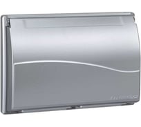Рамка на 3 S-модуля Simon с крышкой к монт.коробке SBM250, Сима Про, алюминий SBMT302-8