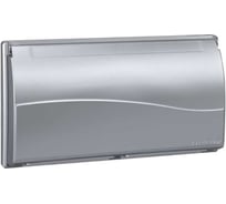 Рамка на 4 S-модуля Simon с крышкой к монт.коробке SBM250, Сима Про, алюминий SBMT402-8