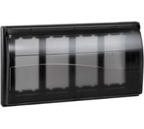 Рамка на 4 S-модуля Simon с крышкой к монт.коробке SBM250, Сима Про, графит SBMT402-14