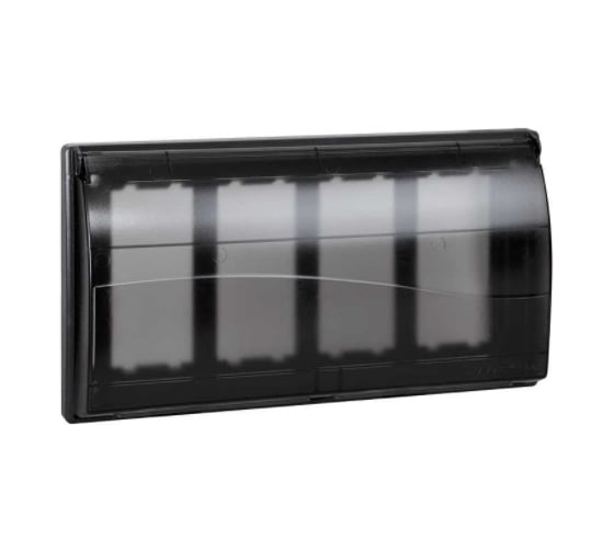 Рамка на 4 S-модуля Simon с крышкой к монт.коробке SBM250, Сима Про, графит SBMT402-14 1