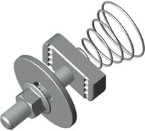 Комплект соединительный EKF 10x40 для STRUT-профиля, с конусной пружиной, TDZ ksst10x40-TDZ
