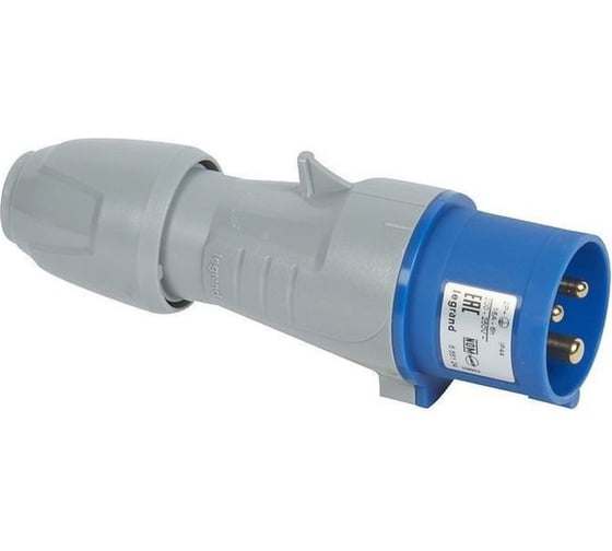 Вилка мобильная Legrand 16А 2К+З 230 В IP44 090103 1