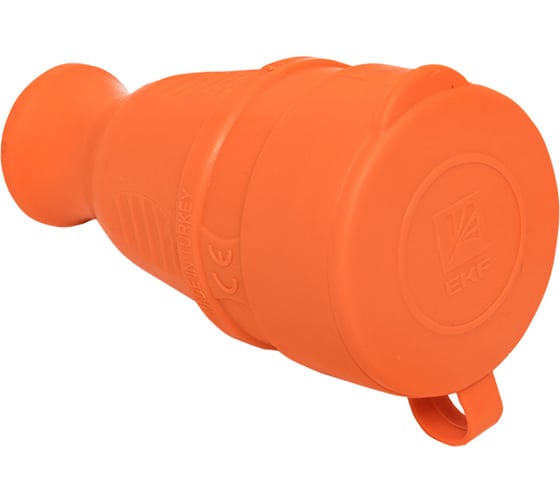 Каучуковая переносная розетка EKF с защитной крышкой, 230В, 2P+PE, 16A, IP44, PRO RPS-012-16-230-44-ro