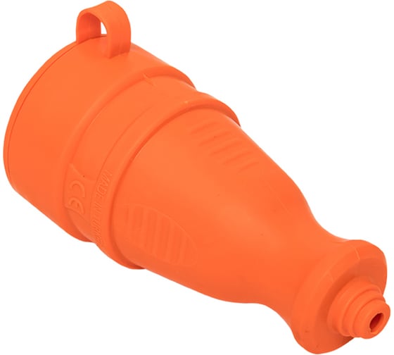 Каучуковая переносная розетка EKF с защитной крышкой, 230В, 2P+PE, 16A, IP44, PRO RPS-012-16-230-44-ro