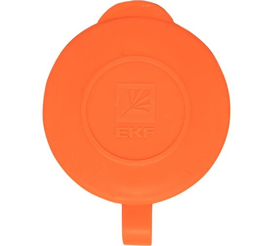 Каучуковая переносная розетка EKF с защитной крышкой, 230В, 2P+PE, 16A, IP44, PRO RPS-012-16-230-44-ro