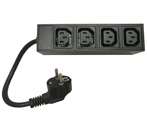 Переходник SVC Schuko-C13 PDU 4C13