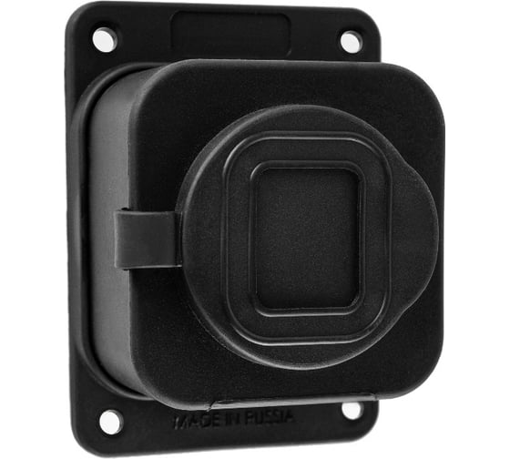 Розетка Рыжая такса РЗК-01 одинарная каучук 2P+PE 230V 16А IP54 РЗК01-2660
