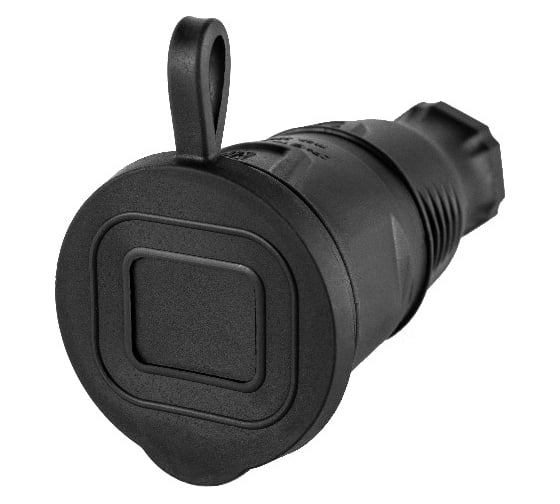 Розетка переносная Рыжая такса РЗК с крышкой каучук 2P+PE 230V 16А IP44 РЗК-2653