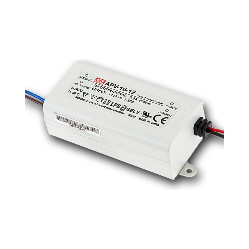 LED-драйвер Mean Well AC-DC APV-16-12 15Вт Т00315866 - выгодная цена ...